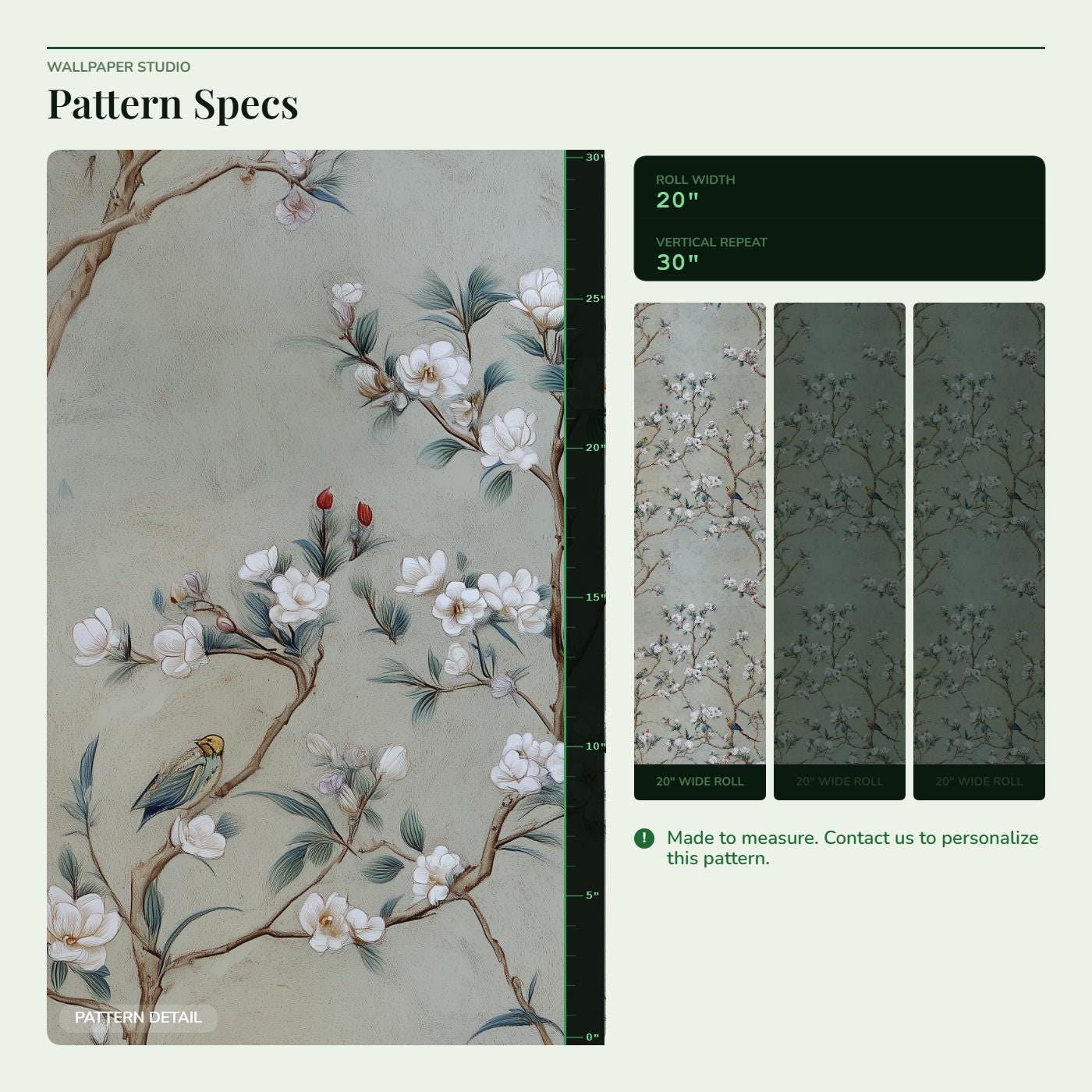 Floral Wallpaper Birds Removable Peel and Stick Vintage Wall Double ...