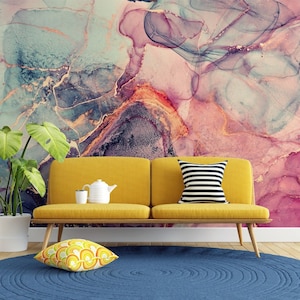 Multicolor Wallpaper / Abstract Wallpaper / Luxury Wallpaper / Background Wallpaper / Adhesive Wallpaper / Peel and Stick Wallpaper