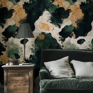 Forest Camo Wallpaper Removable Peel And Stick Green Wall Double Roll