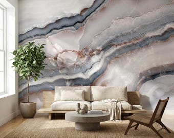 Abstract Wallpaper Stone Removable Peel And Stick Modern Wall Mural