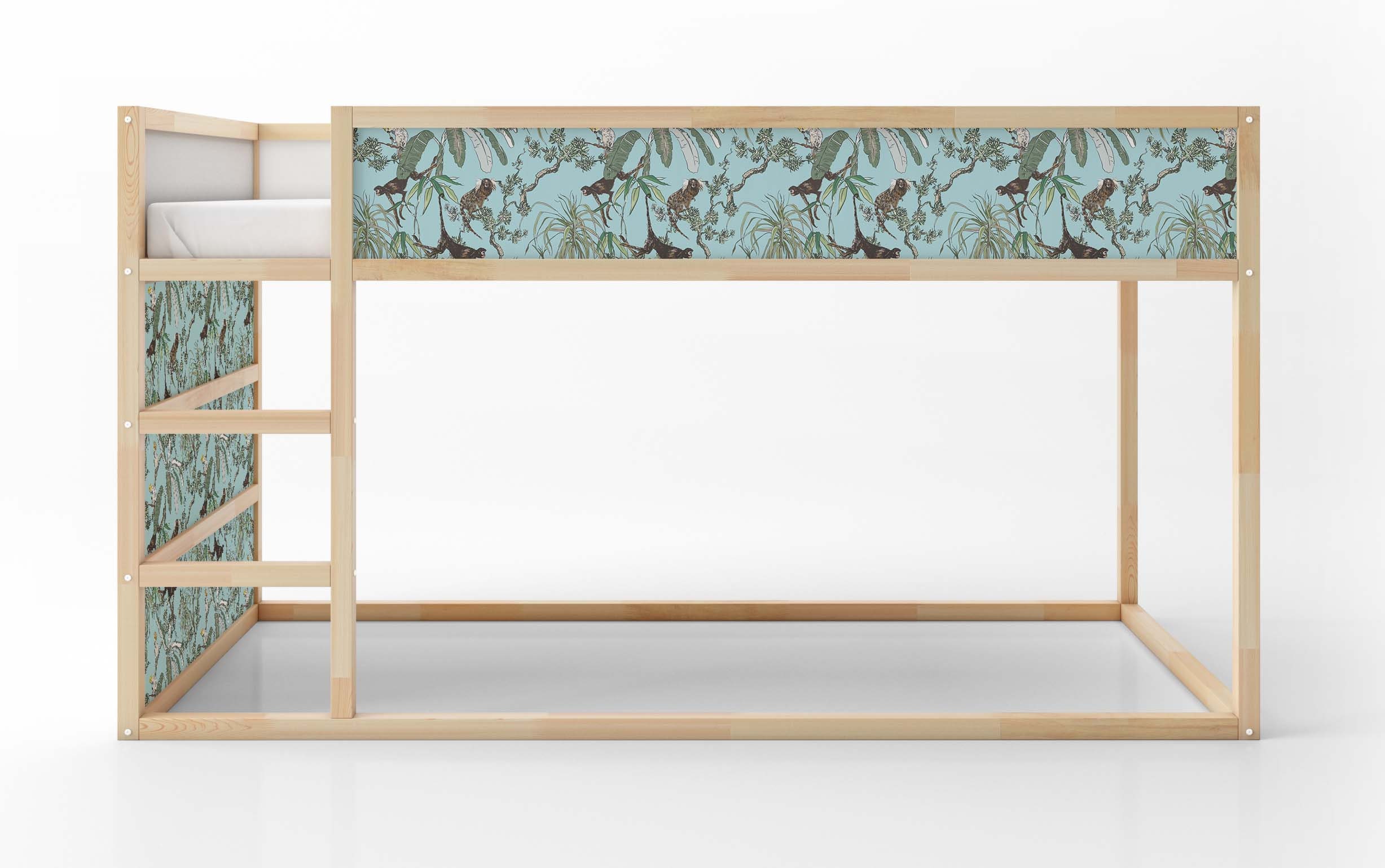 IKEA KURA BED Exotic Jungle Monkey Stickers / Chinoiserie - Etsy