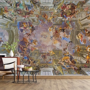 Rome Italy Themed Art Design Wallpaper  Self Adhesive Peel and Stick Wall Murals Wall Decoration Removable
