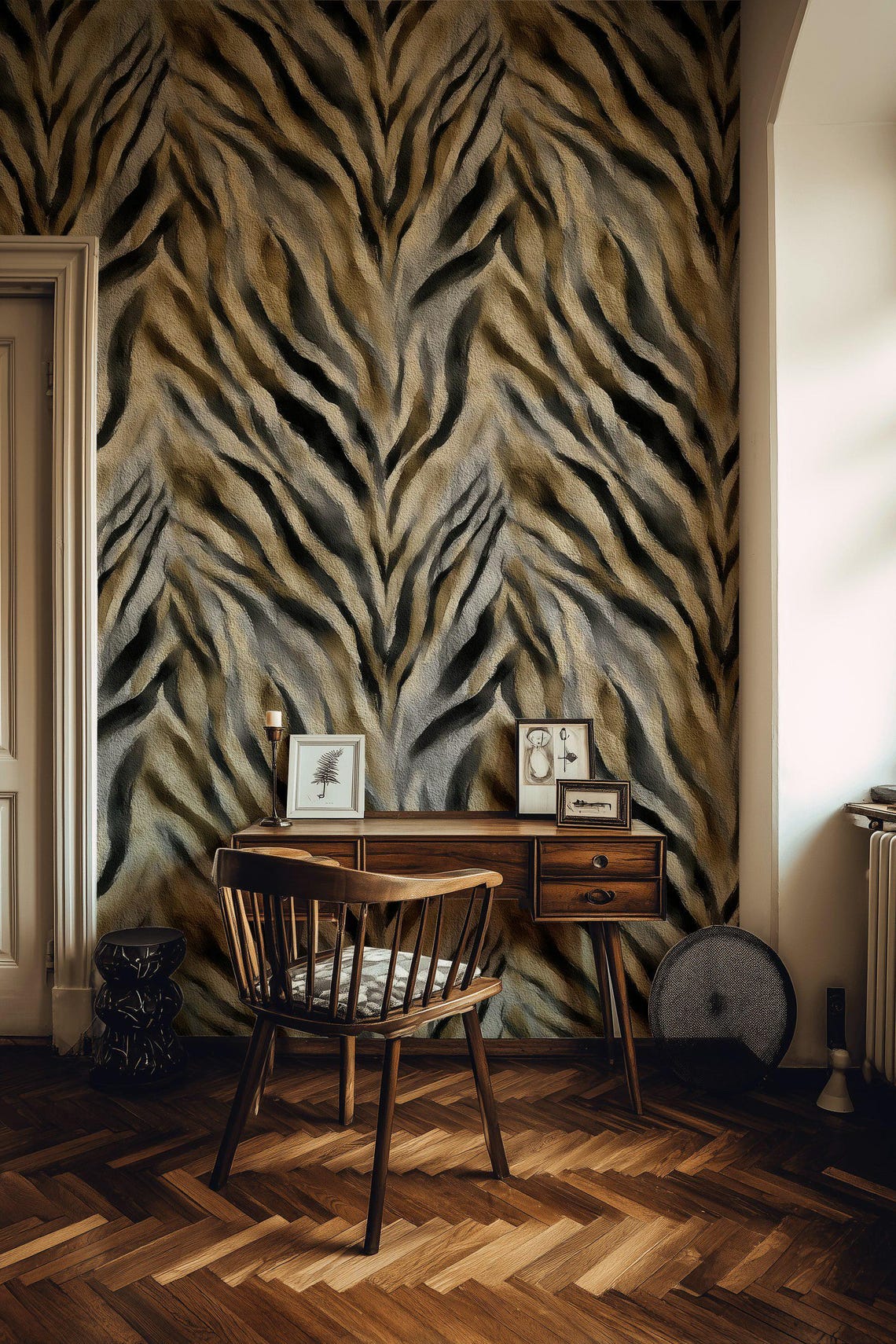 Zebra Stripe Wallpaper Animal Removable Peel and Stick Safari Wall ...
