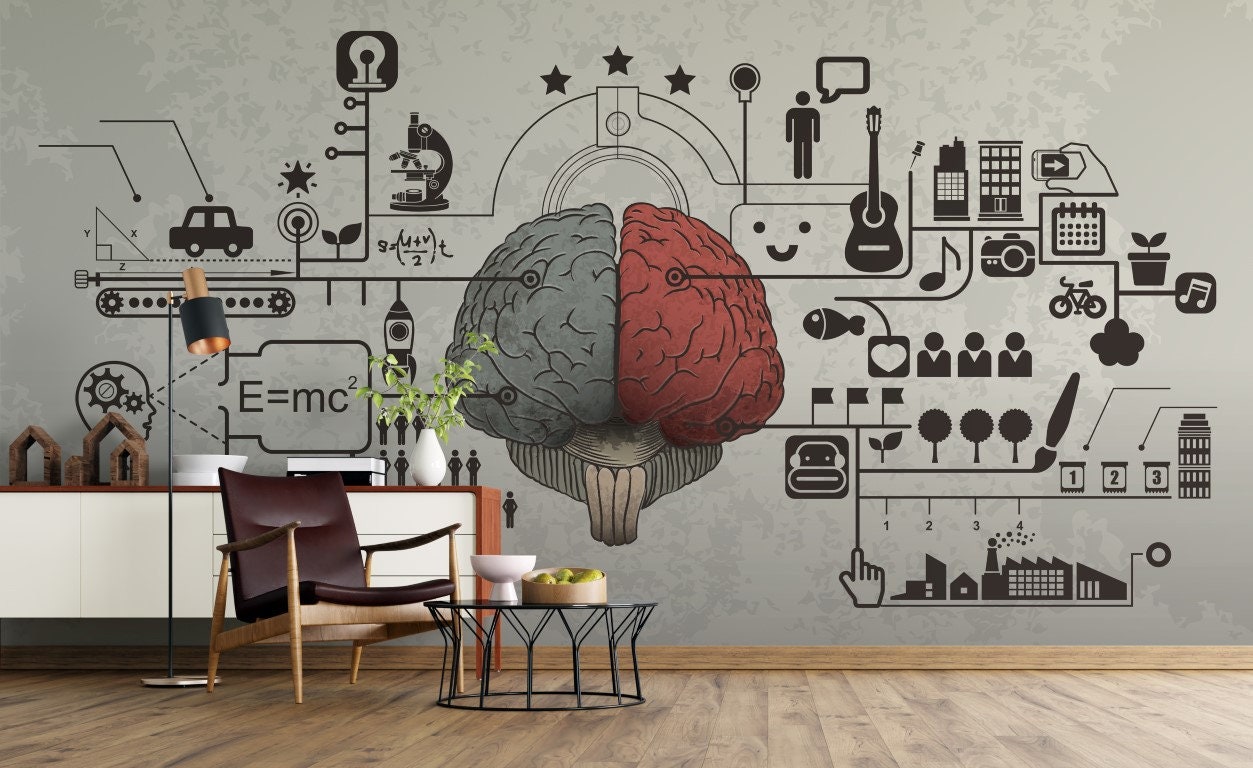 Physics Wallpaper / Brain Wallpaper / Chemistry Wallpaper / - Etsy