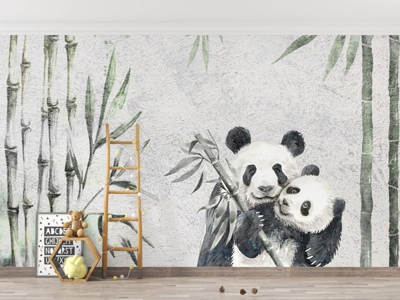 Kawaii Panda Fabric, Wallpaper and Home Decor