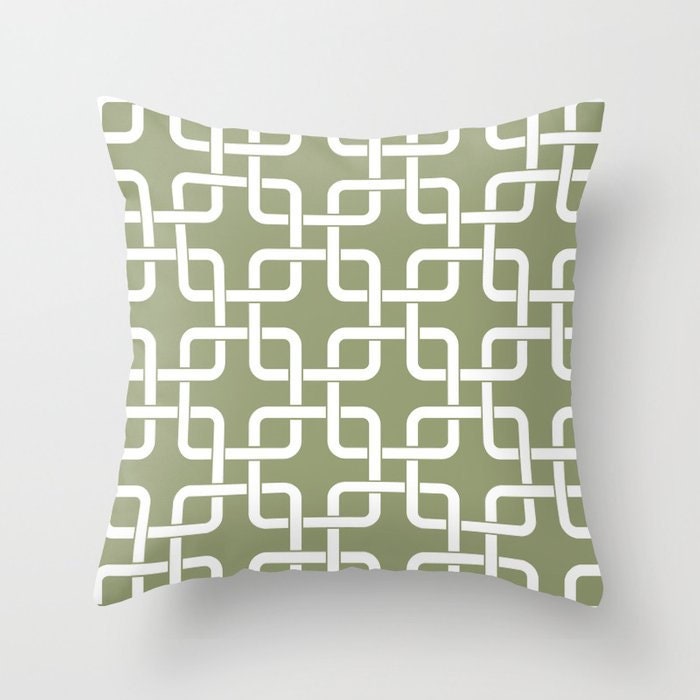 Sage Olive Green Beige White Throw Pillow Mix and Match Indoor Outdoor  Cushion Cover Accent Couch Toss Geometric Modern Bedding Living Room -   Sweden