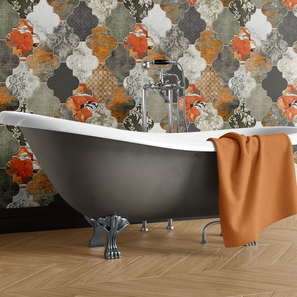 Peel and Stick Tile Bathroom - Etsy UK