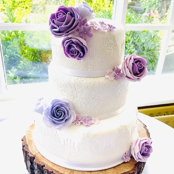 Real Custom Wedding Cake, Pick 1, 2 or 3 Tiers! (serves From 20 to