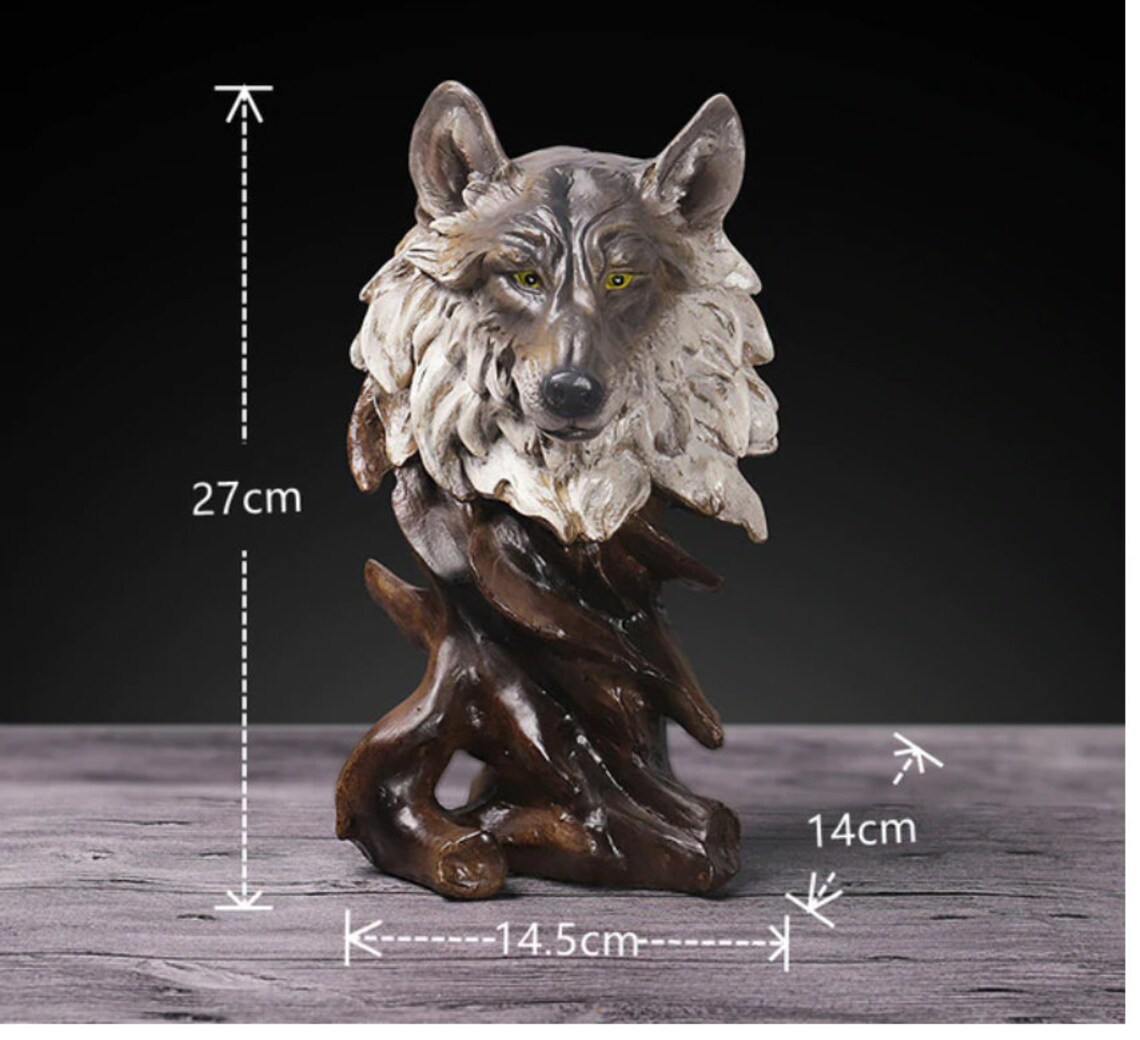 Moderne simulierte Tier Figuren Adler Wolf Tiger Löwe Pferd | Etsy