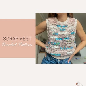 Scrap Vest Crochet Pattern (Digital download only)