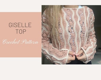 Giselle Top Crochet Pattern (Digital download only)