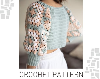 Patrón de crochet para camiseta de abuela (sólo descarga digital)