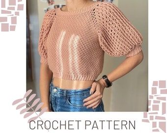 Stella Tee Crochet Pattern (Digital download only)