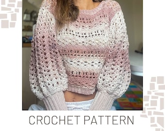 Sofia Sweater Crochet Pattern (Digital download only)