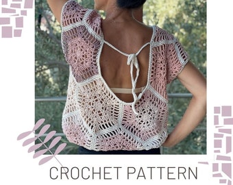 Vanessa Top Crochet Pattern (Digital download only)