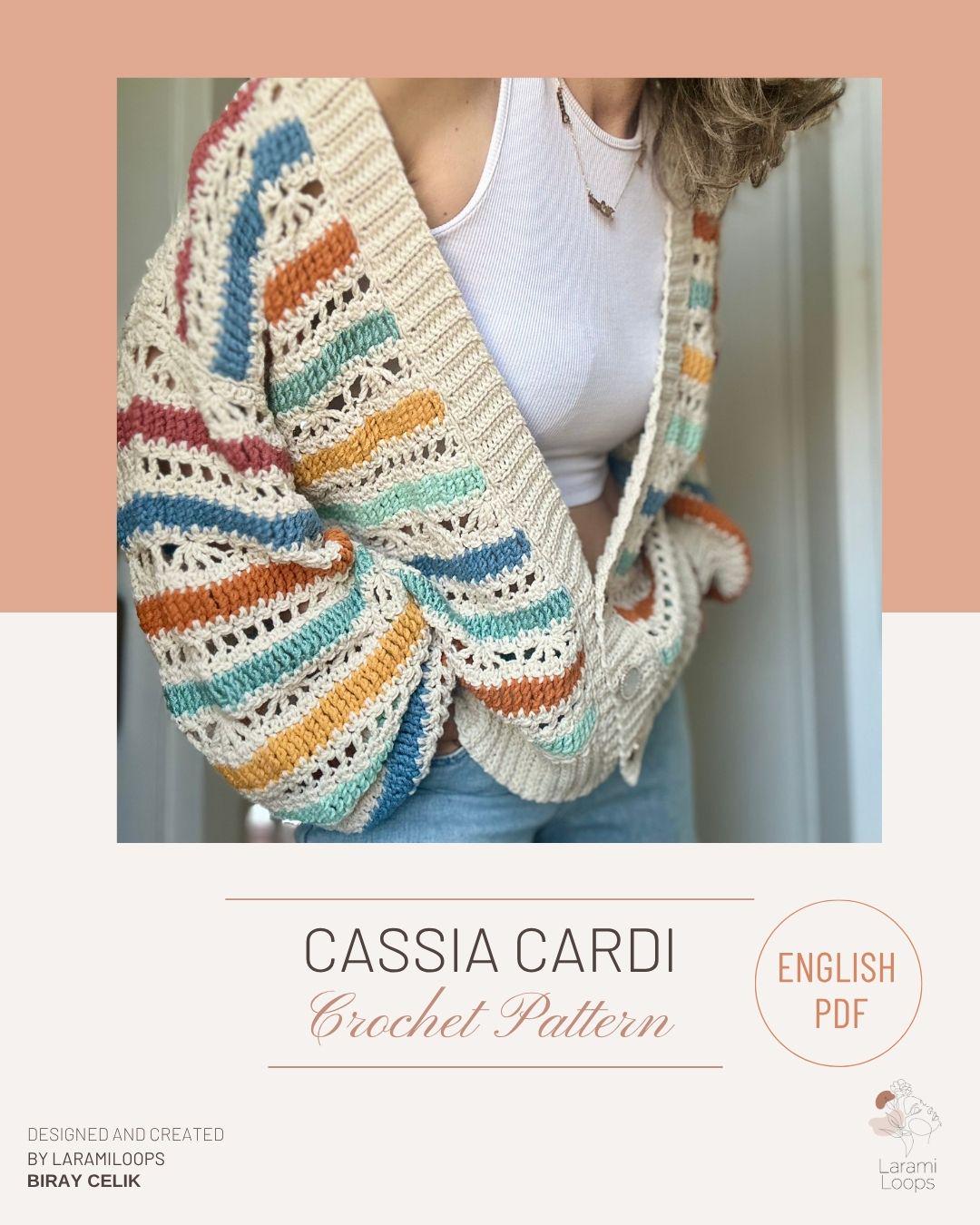 40 Lace Cardigan Crochet Patterns to Refresh Your Handmade Wardrobe 6 Cassia Cardi Crochet Pattern ( only