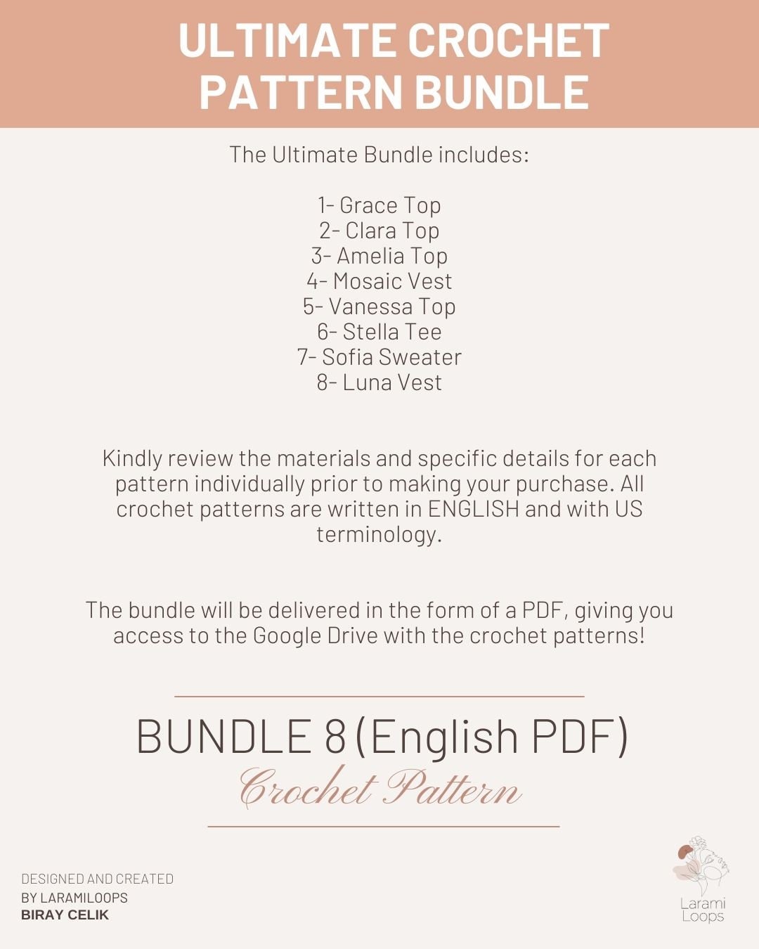 Crochet Pattern Bundle 8 (ULTIMATE BUNDLE): Digital Download Only - Etsy