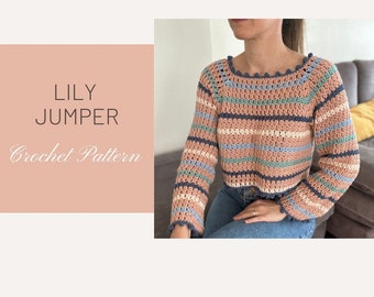 Lily Jumper Crochet Pattern (Digital download only)