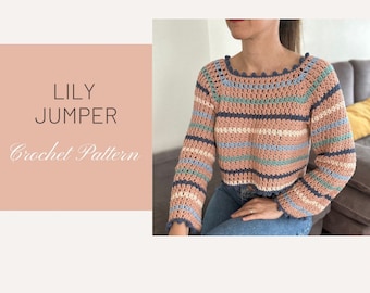 Patrón de crochet para jersey Lily (sólo descarga digital)