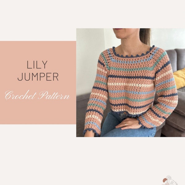 Lily Jumper Crochet Pattern (Digital download only)