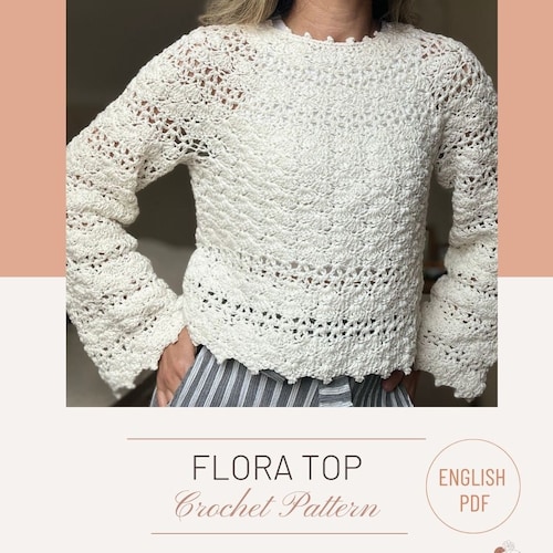 Flora Top Crochet Pattern (digital Download Only - PDF Only