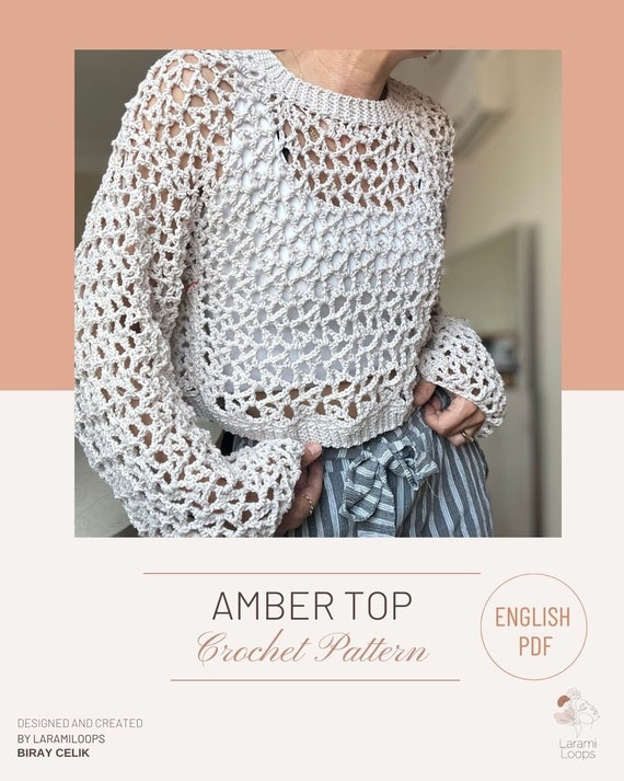 Amber Top Crochet Pattern (digital Download Only - PDF Only