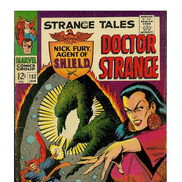 Strange Tales -Doctor Strange x4 Vintage digital gescannte Comics 1967 Jahr Veröffentlichung