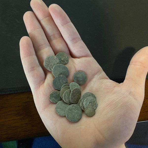 60 Authentic Uncleaned Ancient Roman Coins - 1600+ years old (60BC - 400AD)