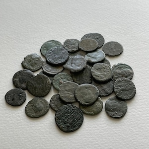 5 Pack Ancient Roman Empire Bronze Coin | Grades G, VG, F  | Authentic | 1500+ years old (100AD-400AD)