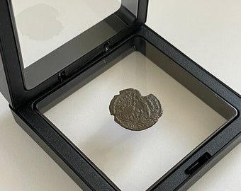 Ancienne pièce de bronze de l’Empire romain avec | | authentiques | de qualité 1500 ans et plus (100AD-400AD)