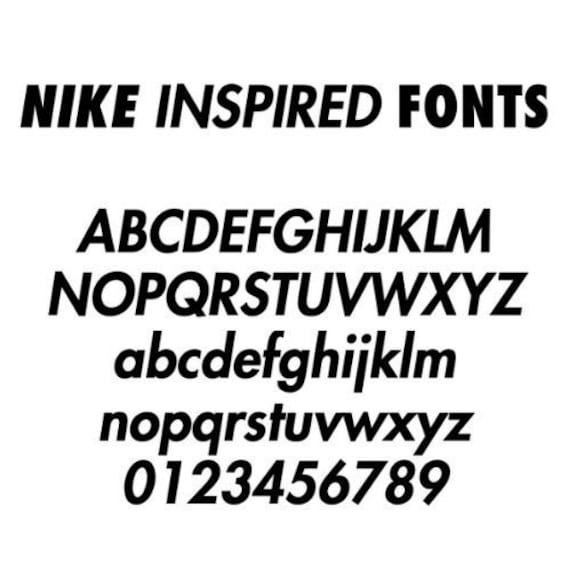 Nike Font Download 14 Fonts Included Instant - Etsy España
