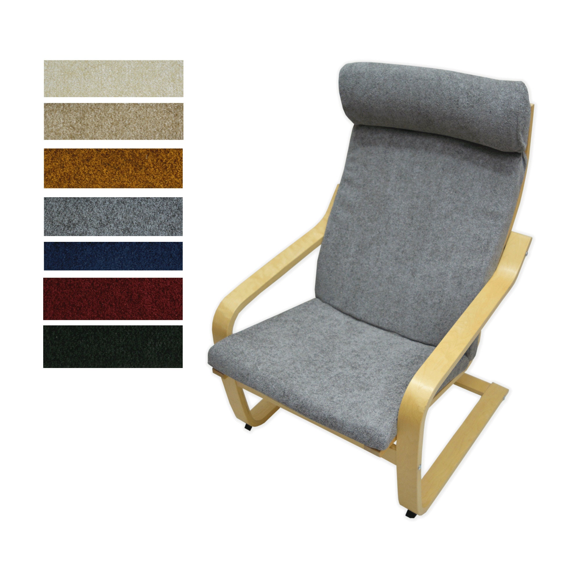 video Verstelbaar Circulaire Ikea Poang Cushion Cover Ikea Poang Chair Slipcover Linen - Etsy
