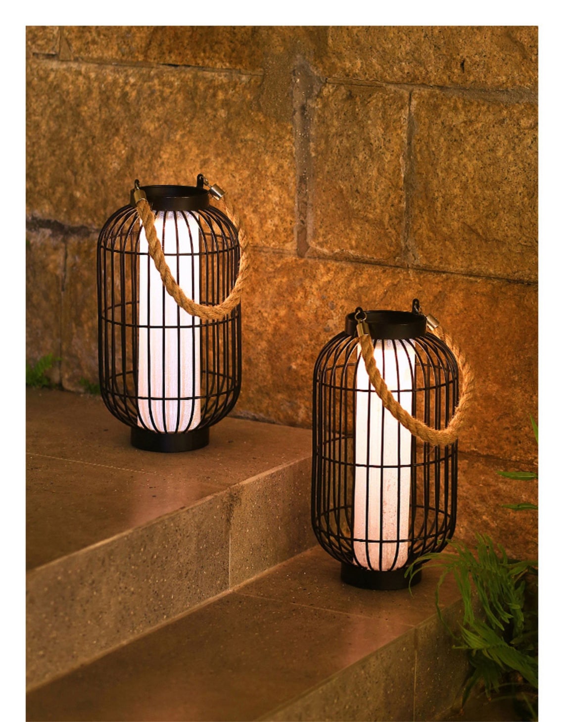 Solar Laterne Nachtlicht Outdoor Balkon Dekoration Etsy