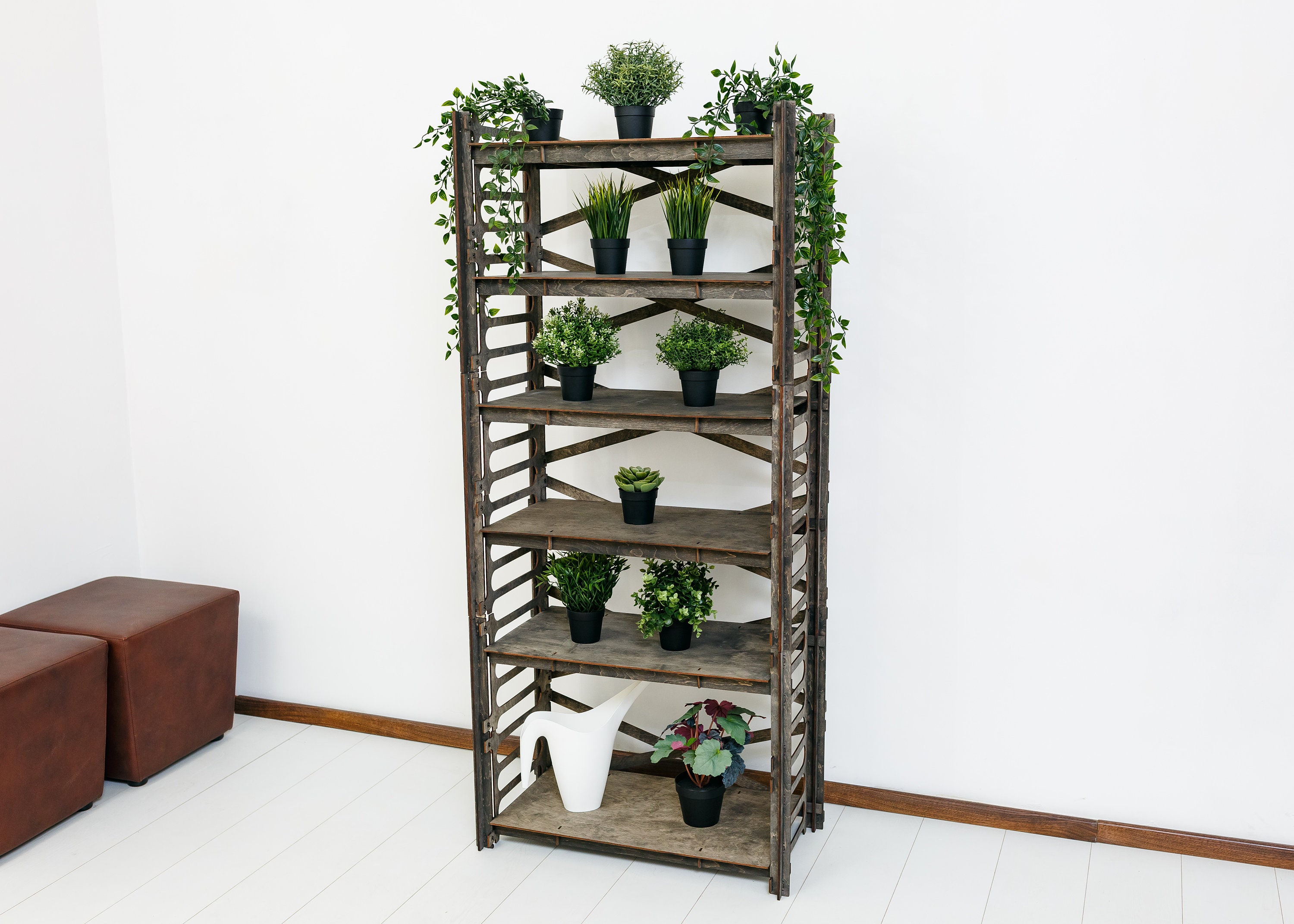 Minimalist Planter Flower Stand Bookcase Indoor Plant Etsy