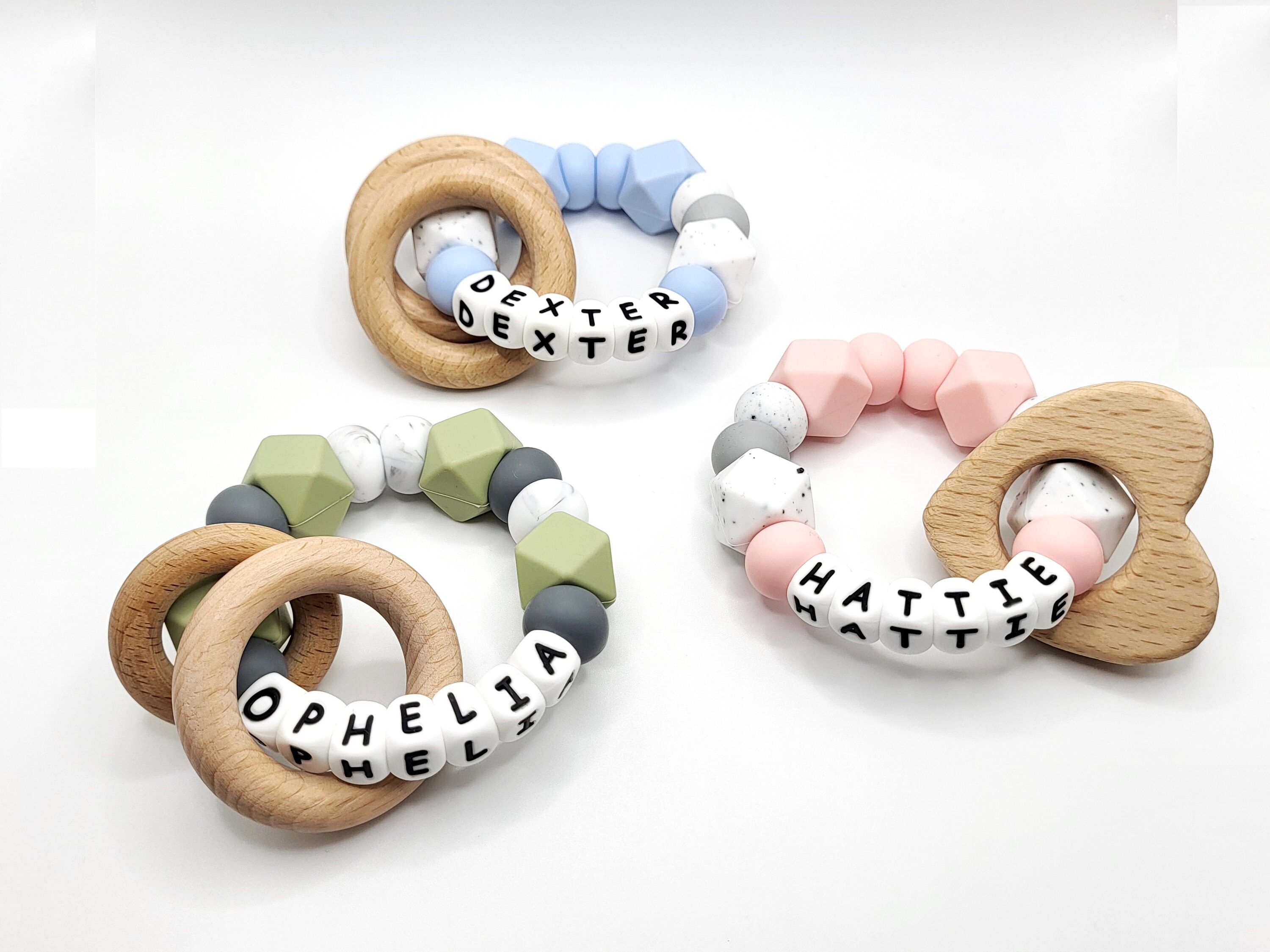 Personalised teething best sale ring
