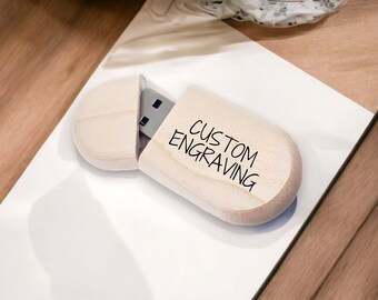Create your personalized wooden USB key - Personalized gift