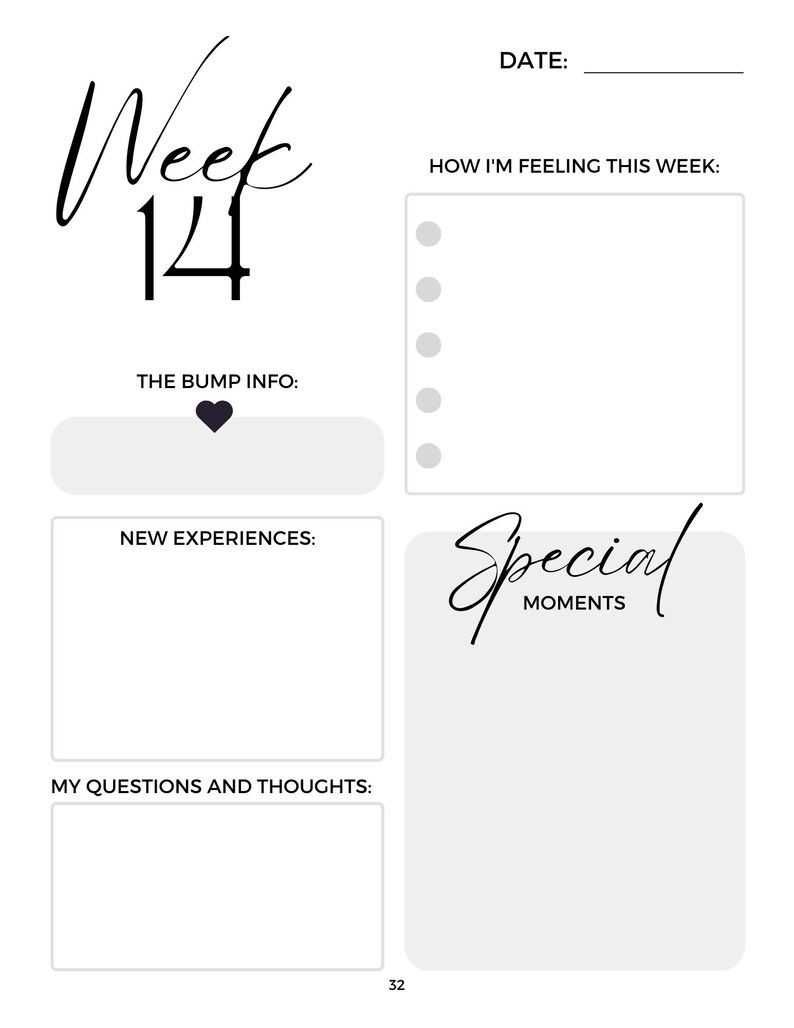 Pregnancy Journal, Printable, PDF, Digital Download, Pregnancy Diary ...