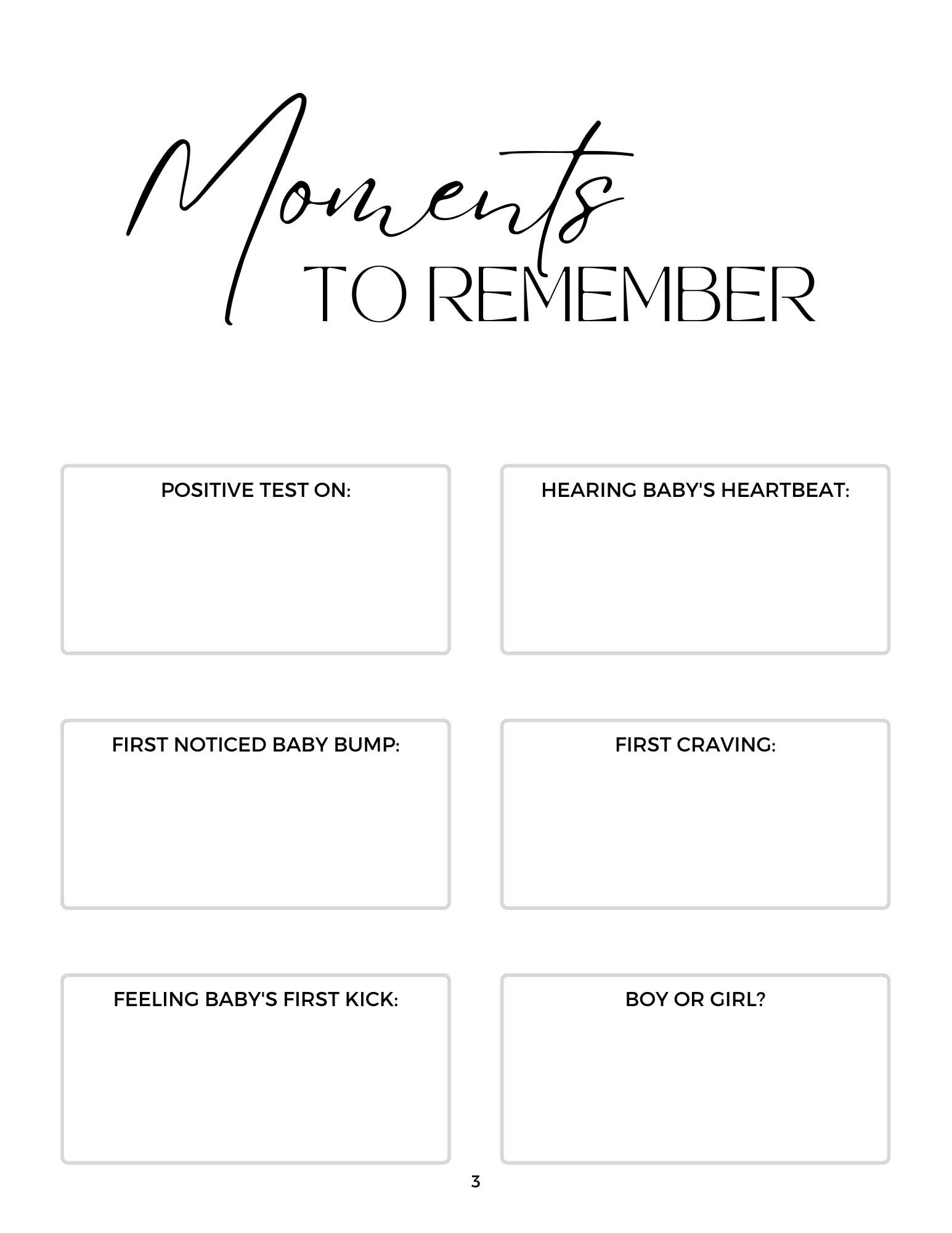 Pregnancy Journal, Printable, PDF, Digital Download, Pregnancy Diary ...