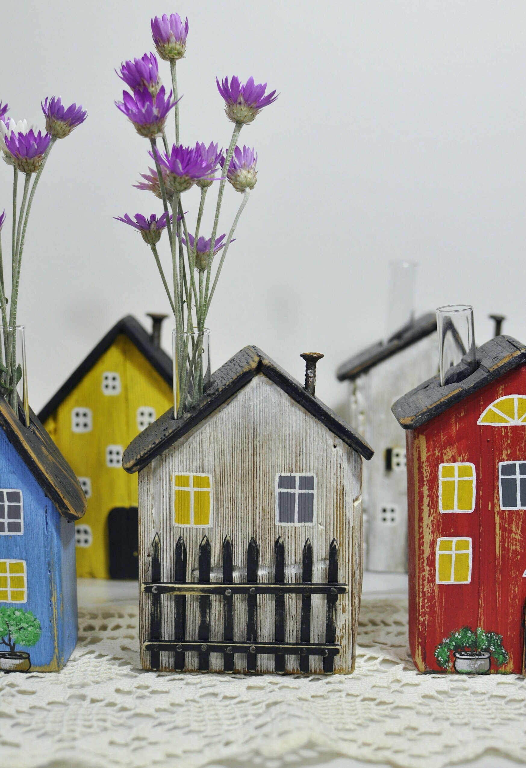 Little wooden house small wooden village wooden cottage Etsy