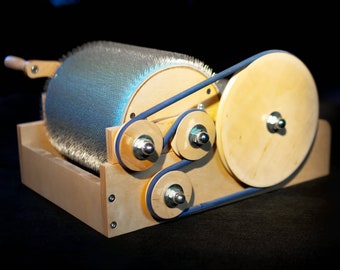 Drum Carder for wool - 72 TPI / - 96 TPI / - 120 TPI Fiber Combing Cardings Blending Board Wool picker (M&V)