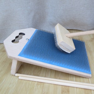 Wooden Carder Fiber Combing Cardings Blending Board - 72 TPI Wool picker batts board ( M&V )