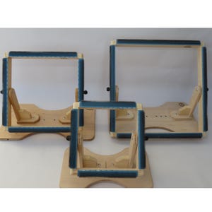 Rug Hooking Frame with standard or mini stand - Wooden Frame for Punch Needle - Punch Frame - Frame with Gripper Strip - for rug hooking