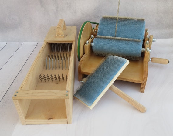 Wool Carding Machine Manual – Drum Carder For Blending Fibers, Removing ...