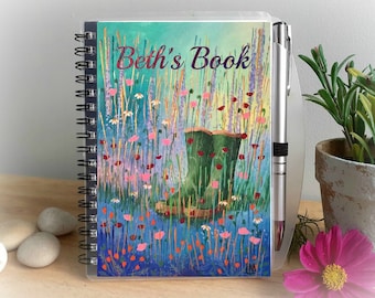 Personalised Notebook and Pen, Mother's Day Notepad, Gardener's Journal, gift for gardeners