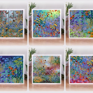 Garden Cards, Notelet Pack, Mini Cards, Set of Notecards, Nature Notecards, floral notecards
