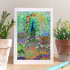 Carte d'anniversaire fleurie, carte de visite, carte faite main, carte fleurie personnalisée, carte jardin