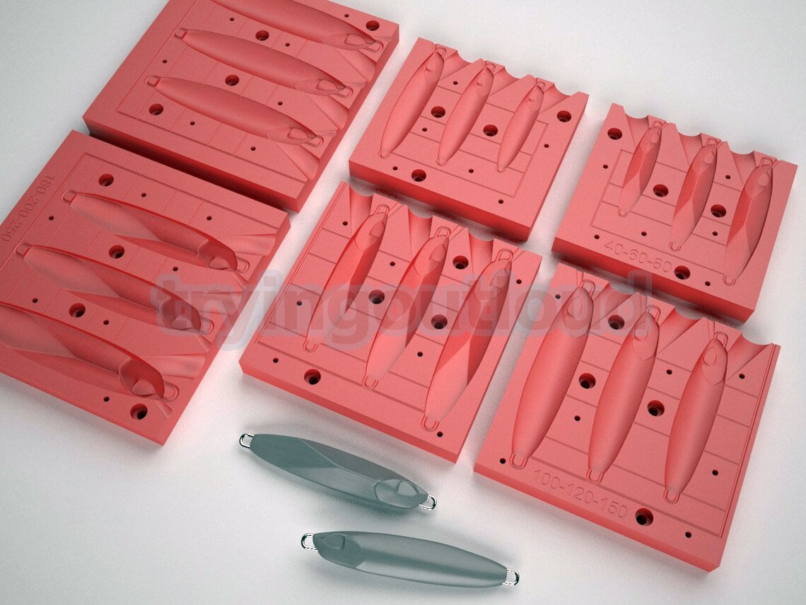 40250 Gr DM Force Slow Pitch Metal Jig Mold Packs Etsy