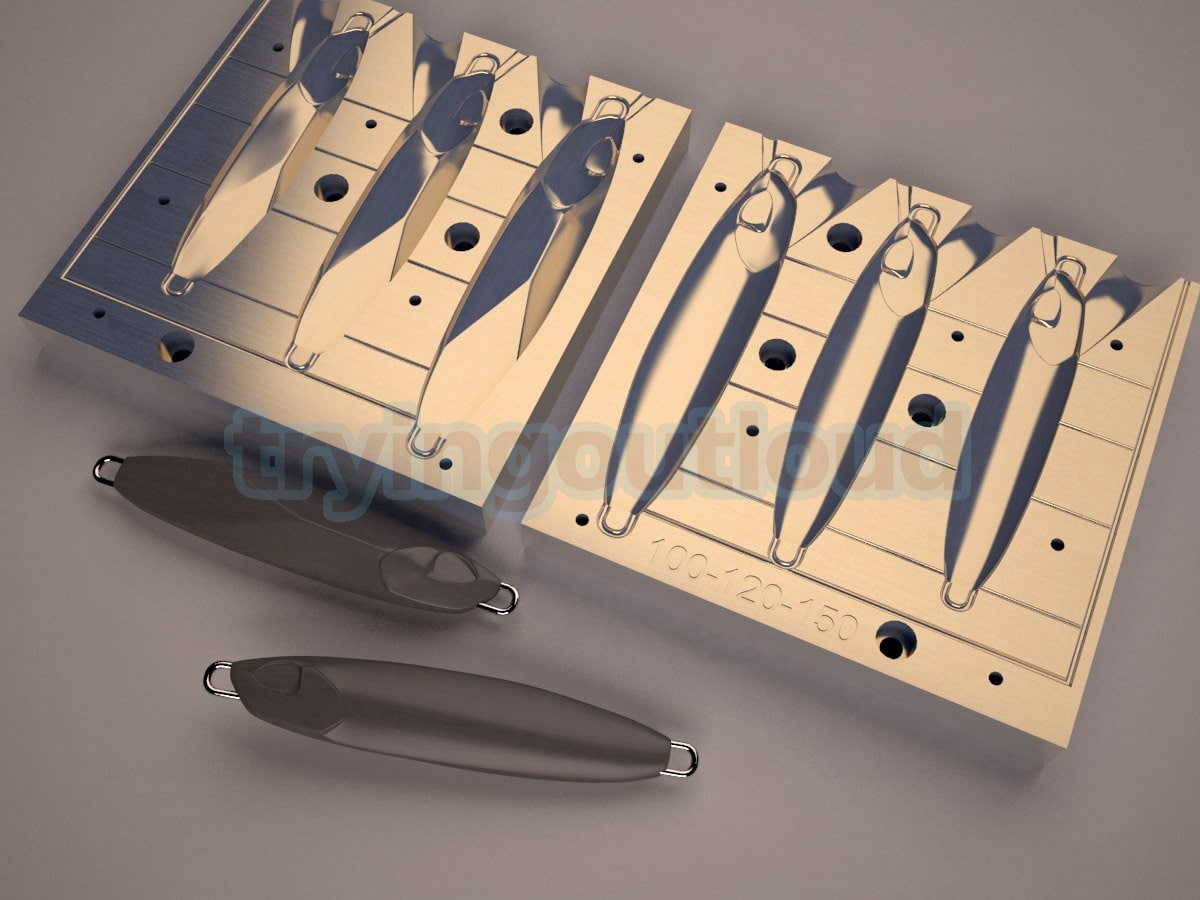 100120150Gr DM Force Slow Pitch Metal Jig Mold Etsy