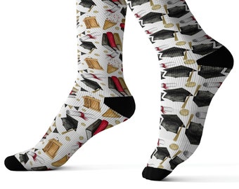 Mismatched Graduation Socks Gift, Graduation Gift, High School Grad Class of 2023 College Graduation Novelty Grad gift, Graduate Grey Socks