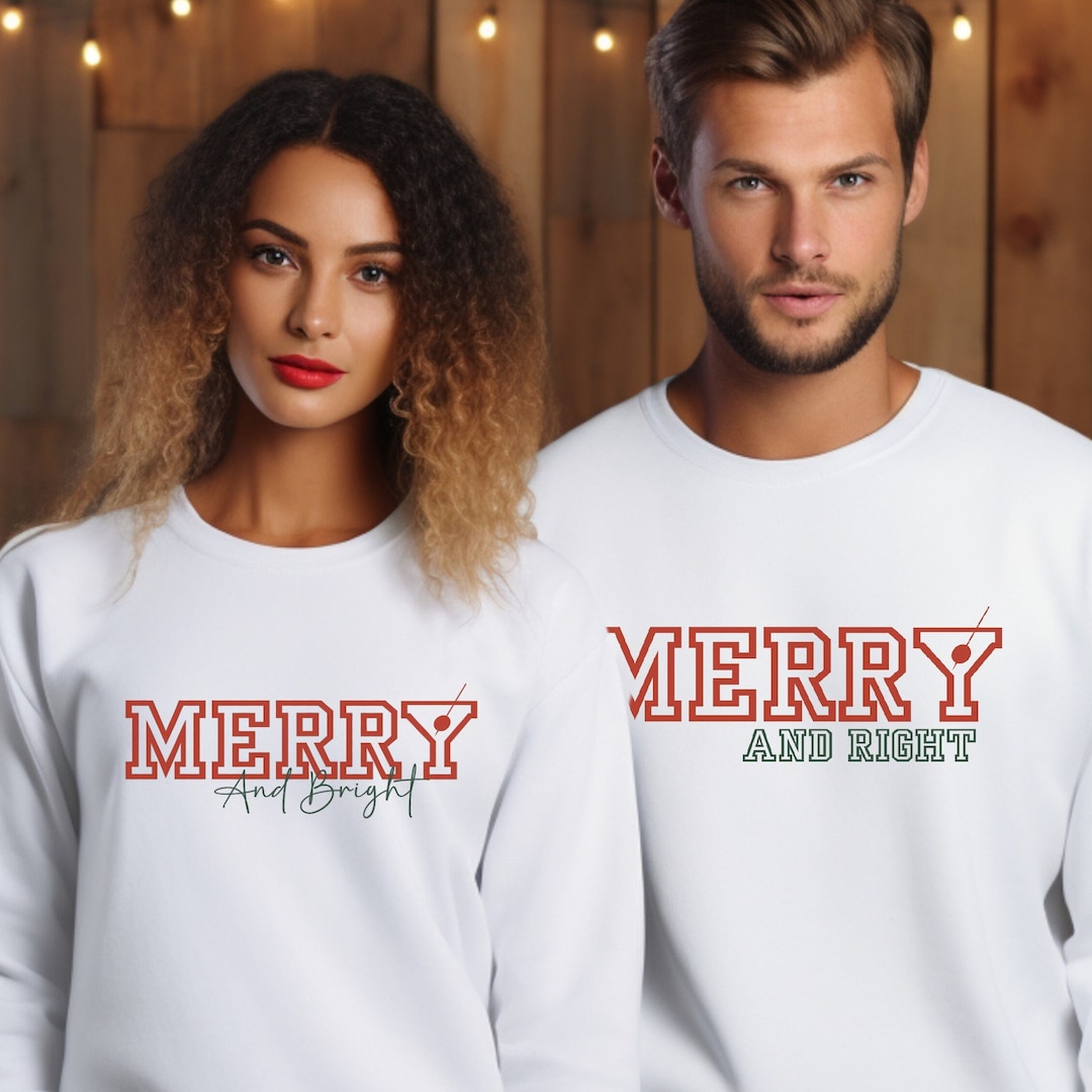 Couples Matching Christmas Sweatshirts Funny Matching Shirts Etsy